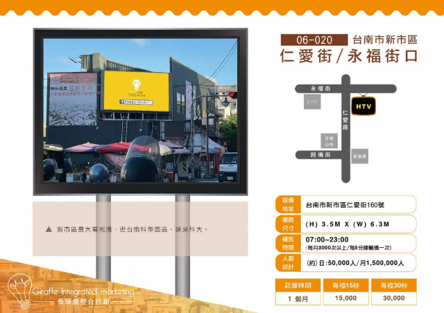 台南市新市區仁愛街/永福街口